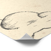 Angel Playing Harp Poster (Ecke)