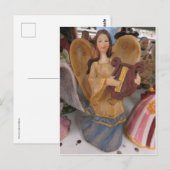 Angel Playing Harp Postkarte (Vorne/Hinten)