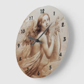 ANGEL PLAYING LYRA OVER THE CLOUDS GROßE WANDUHR (Winkel)