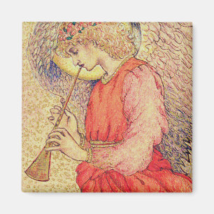 Angel Playing Magnet