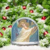 Angel Playing Music On A Harp Schneekugeln (Weihnachten)