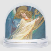 Angel Playing Music On A Harp Schneekugeln (Rückseite)