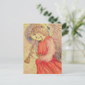 Angel Playing Postkarte (Stehend Vorderseite)