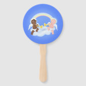 Angel Playing Trumpet Fächer (Rückseite)