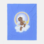 Angel Playing Trumpet Fleecedecke (Vorderseite)