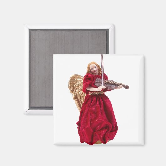 Angel Playing Violin Magnet (Vorderseite/Rückseite)
