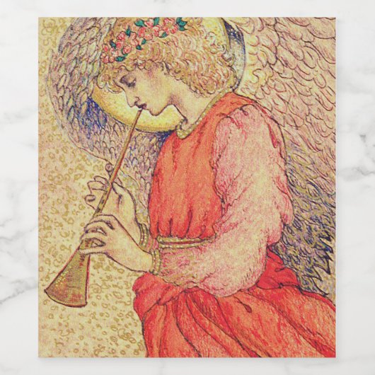 Angel Playing Weinetikett (Einzelnes Label)