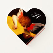 ANGEL PLAYY LUTE Music Making Cherub Monogram Notizblock (Rückseite)