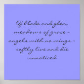 Angel Poem Poster (Vorne)