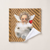 Angel Polar Bear Badezimmer Handtuchhandtuch Sets (Waschlappen)