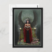 Angel Postcard - Dunkler Engelschutz Postkarte (Vorne/Hinten)