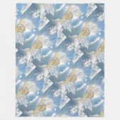Angel Postcard Fleece Blanket (Vorderseite)