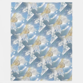 Angel Postcard Fleece Blanket
