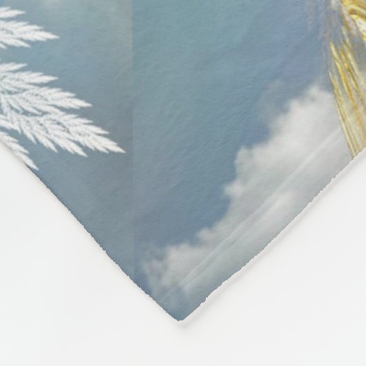 Angel Postcard Fleece Blanket (Ecke)