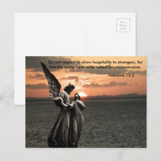 Angel Postcard Postkarte (Vorne/Hinten)