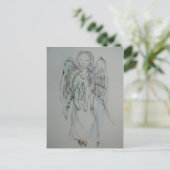 Angel Postkarte (Stehend Vorderseite)