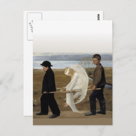 Angel Postkarte (Vorne/Hinten)