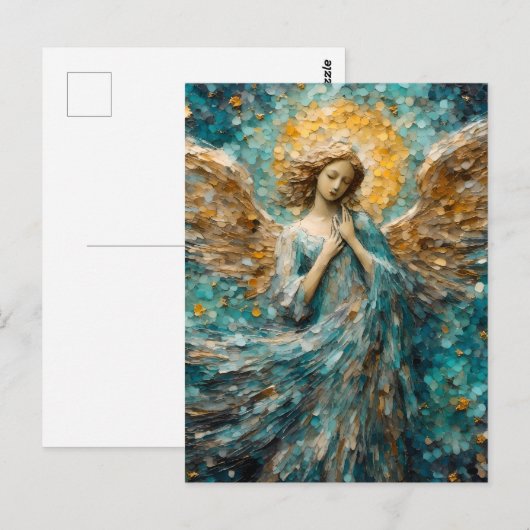 Angel Postkarte (Vorne/Hinten)