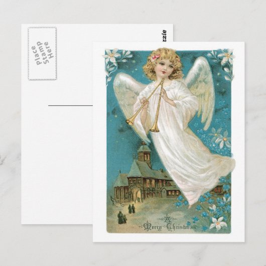 Angel Postkarte (Vorne/Hinten)