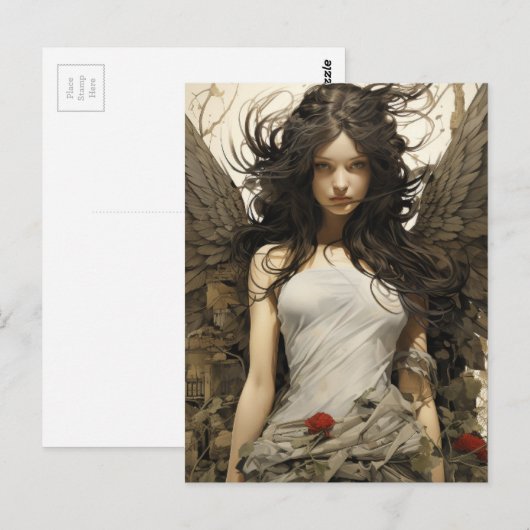 Angel Postkarte (Vorne/Hinten)