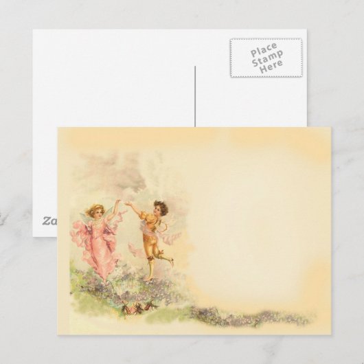 Angel Postkarte (Vorne/Hinten)