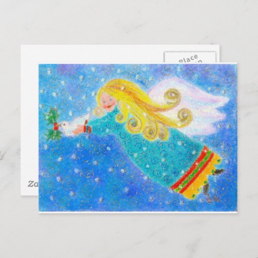 Angel Postkarte (Vorne/Hinten)