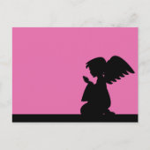 Angel Postkarte in Silhouette (Vorderseite)