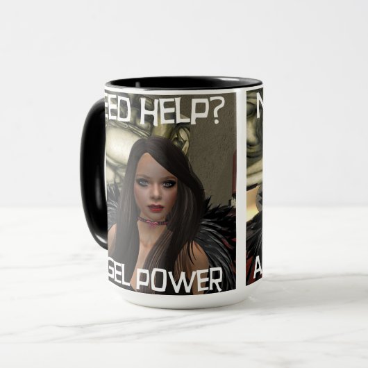 Angel Power Tasse (Vorderseite Links)
