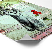 Angel Praing and Heart Poster (Ecke)