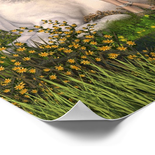 Angel Princess & Unicorn Poster (Ecke)