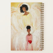 Angel Print doppelseitige Spiralfolie Notizblock (Rückseite)