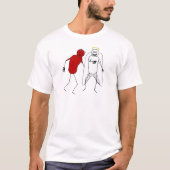 Angel Punching Devil T-Shirt (Vorderseite)