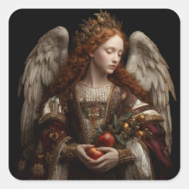 Angel Quadratischer Aufkleber