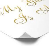 Angel Rabbit Tan Pink Roses Guardian Angel Bunny R Poster (Ecke)