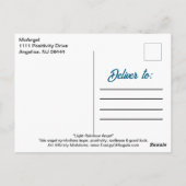 Angel Rainbow Light Hope Wings Blume Fantasy Art Postkarte (Rückseite)