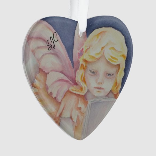 ANGEL READING VALENTINE ORNAMENT (Vorderseite)