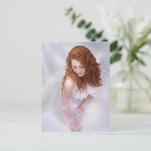 Angel "Reflection" Postkarte (Stehend Vorderseite)