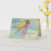 Angel Religious Thinking of You Karte (Gelbe Blume)