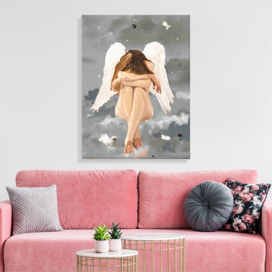 Angel Resting Leinwanddruck (Insitu (Wohnzimmer))