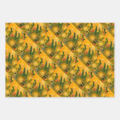 Angel ringing the bell for Christmas time Geschenkpapier Set (Vorderseite 2)