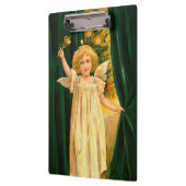 Angel ringing the bell for Christmas time Klemmbrett (Links)