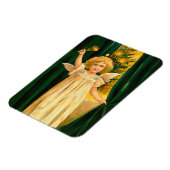 Angel ringing the bell for Christmas time Magnet (Linke Seite)
