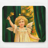 Angel ringing the bell for Christmas time Mousepad (Vorne)