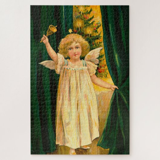 Angel ringing the bell for Christmas time Puzzle (Vertikal)