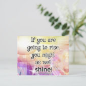 Angel Rise Shine Frische Pasta machen Postkarte (Stehend Vorderseite)