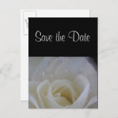 Angel Rose Save the Date Hochzeitsankündigung Ankündigungspostkarte (Vorne/Hinten)