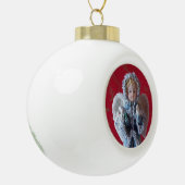 Angel Round White Ornament (Links)