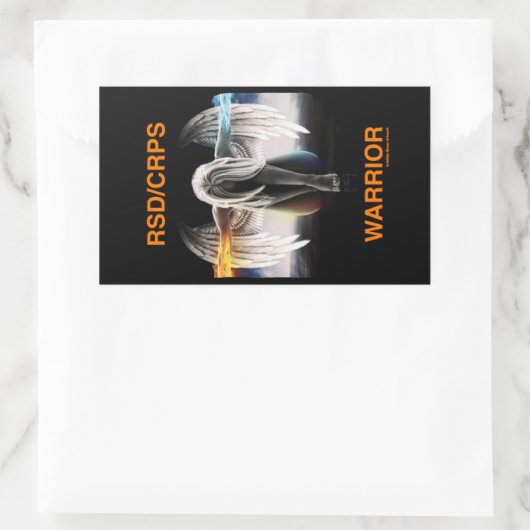 Angel...RSD/CRPS Rechteckiger Aufkleber (Tasche)