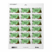 Angel-Rücksendeadresse Adressaufkleber (Vorne)