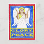 Angel Ruhm zu Gott Inspiration Postkarte (Vorderseite)